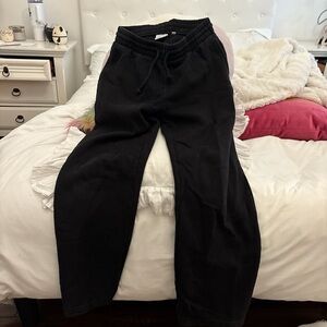 TNA Black open leg sweatpants